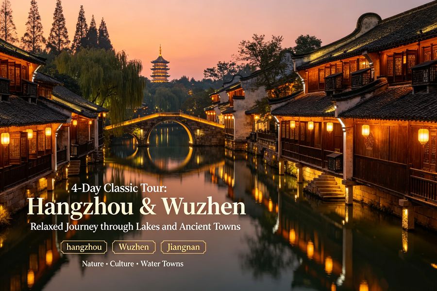 4-Day China Classic Tour of Hangzhou and Wuzhen